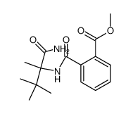 methyl N-(1-carbamoyl-1,2,2-trimethylpropyl)phthalamate结构式
