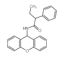 2-phenyl-N-(9H-xanthen-9-yl)butanamide结构式