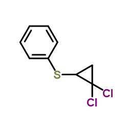 2,2-二氯环丙基苯硫醚结构式