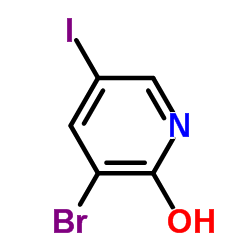3-溴-2-羟基-5-碘吡啶结构式