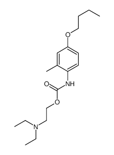 2-(diethylamino)ethyl N-(4-butoxy-2-methylphenyl)carbamate Structure