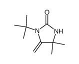 1-tert-butyl-4,4-dimethyl-5-methylene-imidazolidin-2-one结构式