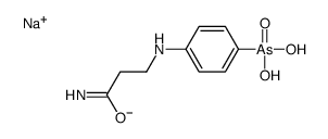 [4-[(2-Carbamoylethyl)amino]phenyl]arsonic acid sodium salt结构式