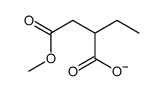 2-ethyl-4-methoxy-4-oxobutanoate结构式