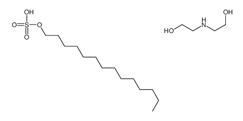 bis(2-hydroxyethyl)ammonium tetradecyl sulphate Structure