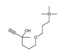 3-methyl-6-(3-trimethylsilylpropoxy)hex-1-yn-3-ol结构式