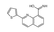 2-thiophen-2-ylquinoline-8-carboxamide结构式