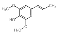 Phenol,2,6-dimethoxy-4-(1-propen-1-yl)- Structure