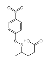 4-[(5-nitropyridin-2-yl)disulfanyl]pentanoic acid Structure