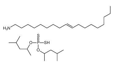 1,3-dimethylbutyl hydrogen phosphorodithioate, compound with (Z)-9-octadecen-1-amine (1:1)结构式