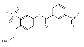 2-乙氧基-5-(3-硝基苯甲酰氨基)-苯磺酰氯结构式