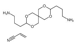 2,4,8,10-四氧杂螺[5.5]十一烷-3,9-二丙胺与2-丙烯腈的反应产物结构式