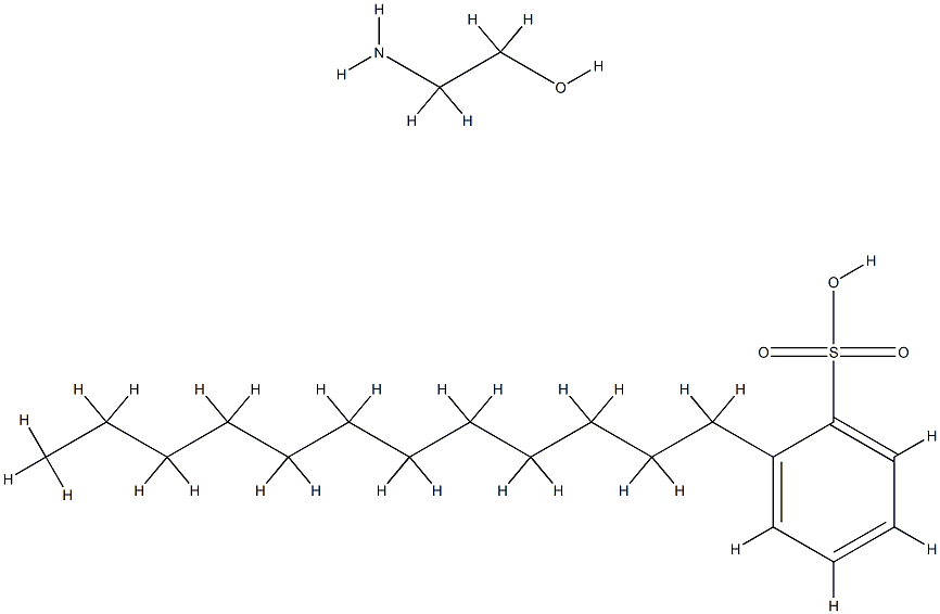 Dodecylbenzenesulfonic acid, monoethanolamine condensate structure