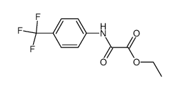 2-Oxo-2-[[4-(trifluoromethyl)phenyl]amino]acetic Acid Ethyl Ester Structure