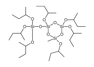 Silicic acid tris(1-methylpropyl)4-methyl-2,4,6,6-tetrakis(1-methylpropoxy)cyclohexanetrisiloxane-2-yl ester Structure