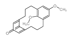 syn-15,18-Dimethoxy<3>(2,6)-p-benzoquinono<3>metacyclophane结构式