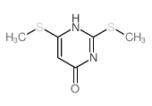 2,6-bis(methylsulfanyl)-3H-pyrimidin-4-one Structure