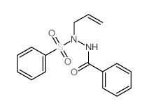 N-(benzenesulfonyl)-N-prop-2-enyl-benzohydrazide structure