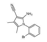 2-Amino-1-(2-bromophenyl)-4,5-dimethyl-1H-pyrrole-3-carbonitrile Structure