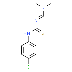N-(4-CHLOROPHENYL)-N'-[(DIMETHYLAMINO)METHYLENE]THIOUREA结构式