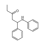 1-anilino-1-phenylpentan-3-one结构式