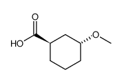 trans-3-Methoxycyclohexanecarboxylic acid Structure