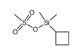 cyclobutyldimethylsilyl methanesulfonate Structure