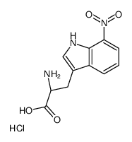 7-Nitro-DL-tryptophan hydrochloride结构式