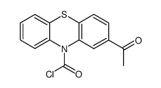 2-acetyl-phenothiazine-10-carbonyl chloride结构式