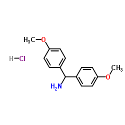1,1-Bis(4-methoxyphenyl)methanamine hydrochloride (1:1) Structure