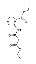 ethyl N-(2-ethoxycarbonyl-3-thienyl)malonamate Structure