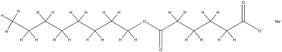 Adipic acid 1-octyl 6-sodium salt picture