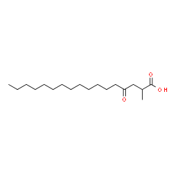 2-Methyl-4-oxoheptadecanoic acid Structure