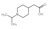 (1-异丙基哌啶-4-基)乙酸结构式