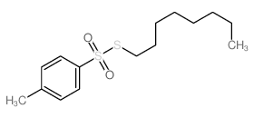 p-Toluenesulfonic acid, thio-, S-octyl ester structure