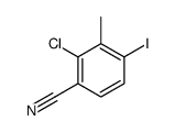 2-氯-4-碘-3-甲基苯甲腈结构式