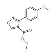 ethyl 3-(p-methoxyphenyl)isothiazole-4-carboxylate Structure