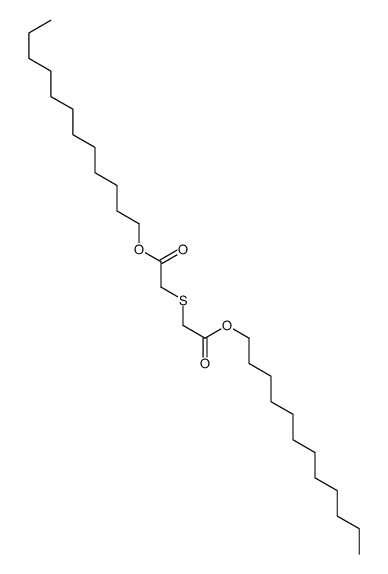 dodecyl 2-(2-dodecoxy-2-oxoethyl)sulfanylacetate Structure