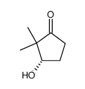 (3S)-2,2-dimethyl-3-hydroxycyclopentanone Structure
