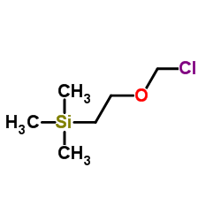[2-(Chloromethoxy)ethyl](trimethyl)silane structure