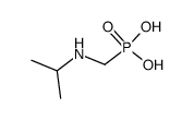 N-isopropylaminomethylphosphonic acid Structure