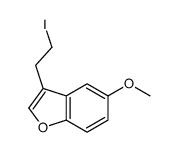 3-(2-iodoethyl)-5-methoxy-1-benzofuran Structure