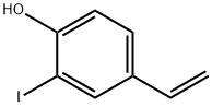 4-乙烯基-2-碘苯酚结构式