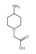 (4-氨基-1-哌啶基)乙酸结构式
