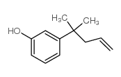 3-(1,1-Dimethyl-3-buten-1-yl)-phenol结构式