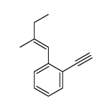 1-ethynyl-2-(2-methylbut-1-enyl)benzene结构式