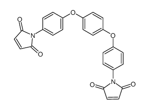 1,4-二(4-顺丁烯二酰亚胺苯氧基)苯结构式