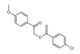 [2-(4-methoxyphenyl)-2-oxoethyl] 4-chlorobenzoate结构式