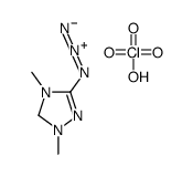 3-azido-1,4-dimethyl-1,5-dihydro-1,2,4-triazol-1-ium,perchlorate Structure