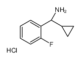 (S)-Cyclopropyl(2-fluorophenyl)methanamine hydrochloride Structure